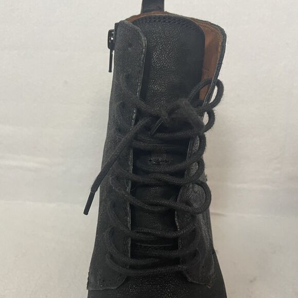Lucky Brand Tafari Black Leather Platform Heeled Booties Women's Size 9 - Picture 14 of 15